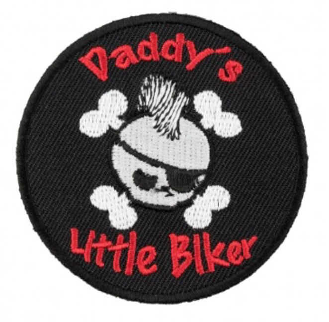 Daddy's Little Biker Skull Patch